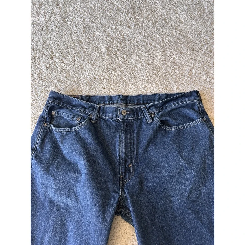 Levi's 514 Straight Fit Jeans Men 40x30 Blue Good Dark Wash Denim